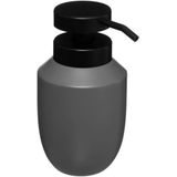 5Five - WC/Toiletborstel met zeeppompje 320 ml - grijs - keramiek
