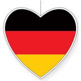 7-delige hou van Duitsland versiering set hartjes van 14 cm en 28 cm - Landen vlaggen feestartikelen