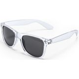 Set van 12x stuks transparante retro model zonnebril UV400 bescherming dames/heren - Party zonnebrillen