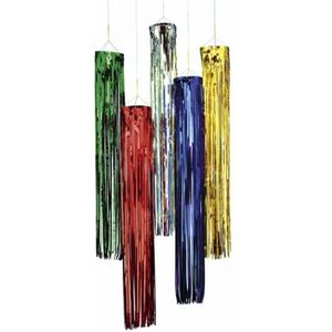 Glitter party decoratie hangers groen 80 cm - Disco/Seventies versieringen/feestartikelen
