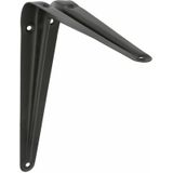 AMIG Plankdrager/planksteun van metaal - 4x - gelakt zwart - H175 x B150 mm