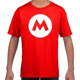 Mario loodgieter verkleed t-shirt rood voor kinderen - carnaval / feest shirt kleding / kostuum