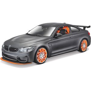 Modelauto BMW M4 GTS grijs 1:24 - Speelgoed auto schaalmodel