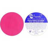 Superstar schmink kleur fuchsia roze 16 gram met rond grimeer sponsje - Schminken voor kinderen en volwassenen