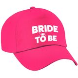 Vrijgezellenfeest dames petjes pakket - 1x Bride to Be roze + 7x Bride Squad zwart - Vrijgezellen vrouw artikelen/ accessoires