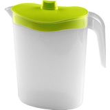 Handige Transparante Plastic Waterkan/Sapkan met Groen Deksel - 2,5 liter