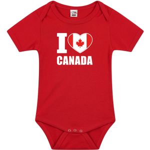 I love Canada baby rompertje rood jongens en meisjes - Kraamcadeau - Babykleding - Canada landen romper