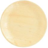 18x Duurzame en biologisch afbreekbare borden palmblad 23 cm - Milieuvriendelijk/ecologisch - Wegwerp bordjes