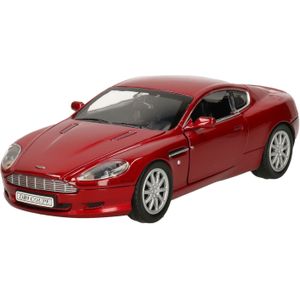 Modelauto Aston Martin DB9 rood 1:24 - speelgoed auto schaalmodel