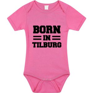 Born in Tilburg tekst baby rompertje roze meisjes - Kraamcadeau - Tilburg geboren cadeau