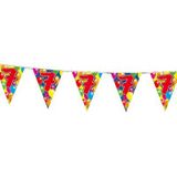 Folat - Verjaardag 7 jaar feest thema set 50x ballonnen en 2x leeftijd print vlaggenlijnen