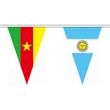 Internationale landen vlaggetjes vlaggenlijn - 11 meter - slingers