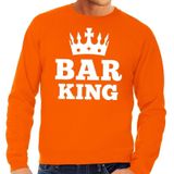 Oranje Bar King sweater heren - Oranje Koningsdag kleding