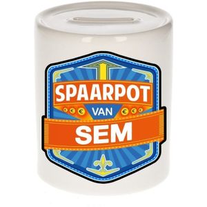 Kinder spaarpot voor Sem - keramiek - naam spaarpotten