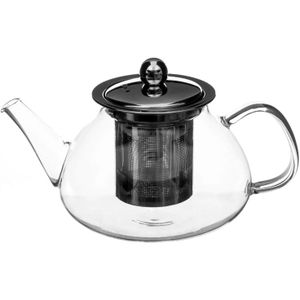 Secret de Gourmet - Theepot - glas/rvs - met filter - 800 ml