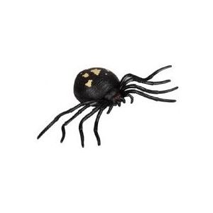 Horror nep decoratie spin Creepy 13 cm - Halloween spinnen versiering - Elastische spin met lange poten