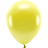 200x Gele ballonnen 26 cm eco/biologisch afbreekbaar - Milieuvriendelijke ballonnen