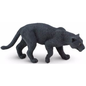 Plastic speelgoed figuur zwarte panter 10 cm