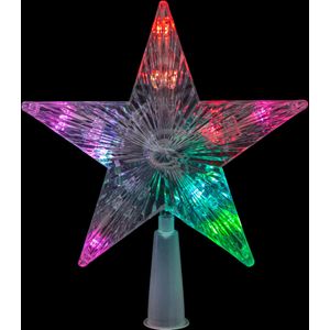 Feeric lights and christmas Piek - kerstster - LED licht gekleurd - 20cm
