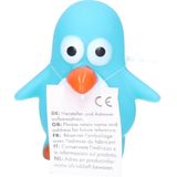 Rubber badeendje/pinguin - Classic blauw - badkamer fun artikelen - size 6 cm - kunststof - water speelgoed pinguins