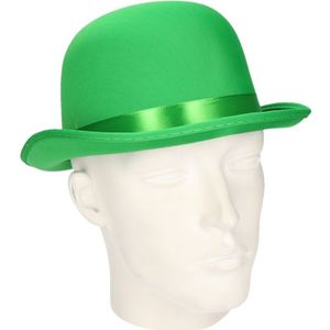 2x stuks groene verkleed bolhoed voor volwassenen - Sint Patricksday of carnaval