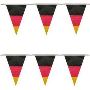 5x Vlaggenlijn Duitsland 10 meter - Duitse vlag - Landen thema versiering