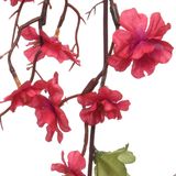 Everlands Kunstbloem/bloesem takken slinger - fuchsia roze - 187 cm