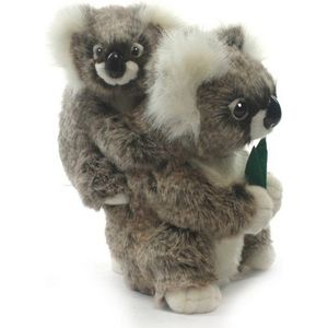 Hansa pluche koala knuffel met baby 28 cm