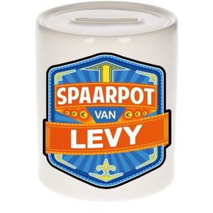 Kinder spaarpot voor Levy - keramiek - naam spaarpotten