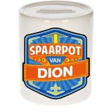 Kinder spaarpot voor Dion - keramiek - naam spaarpotten