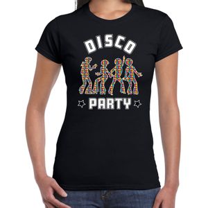 Bellatio Decorations disco verkleed t-shirt dames - jaren 80 feest outfit - disco party
