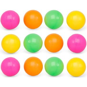 Atosa Ballenbak ballen - 40x - neon kleuren - 6 cm - Speelgoed - Ballenbakballen in felle kleuren