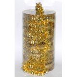 2x stuks folie tinsel slingers/guirlandes goud 20 meter kerstslingers extra lang - Kerstversiering - Kerstboomversiering