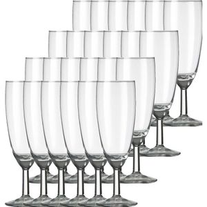 24x Champagneglazen/flutes transparant Gilde 150 ml - 15 cl - Champagne glazen - Champagne drinken - Champagneglazen van glas