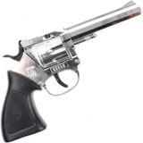 Cowboy speelgoed revolver/pistool - metaal - 100 schots platte plaffertjes - met 2400 shots set