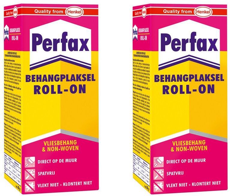 2x pakken Perfax roll-on behanglijm voor vliesbehang 200 gram - Behangen -  Behangplaksel - Papier mache - Surprises knutselen kopen? | Laagste prijs |  beslist.nl