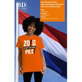 Bellatio Decorations Koningsdag T-shirt voor dames - tijd voor pils - oranje - bier - feestkleding