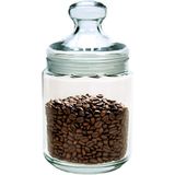 Luminarc Voorraadpot/bewaarpot - 750 ml - glas - met deksel - Voorraadbussen - 11 x 14 cm - Snoeppot