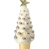 Complete kunstkerstboom met kerstballen goud 29 cm - Kerstversiering - Kerstbomen - Kerstaccessoires