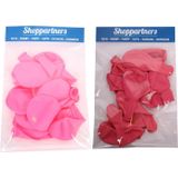 120x stuks party ballonnen - 27 cm -  roze / lichtroze - Feestartikelen/versiering