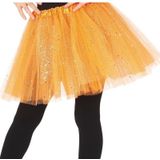 Petticoat/tutu rokje oranje 31 cm voor meisjes - Tule onderrokjes oranje voor kinderen