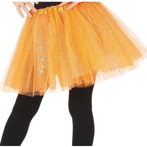 Petticoat/tutu rokje oranje 31 cm voor meisjes - Tule onderrokjes oranje voor kinderen
