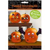 Pompoen Halloween decoratie kit 29-delig - Foam stickers