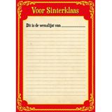 24x Papieren Sinterklaas kleurplaat placemats voor bedrijven / scholen / evenementen / kinderopvang