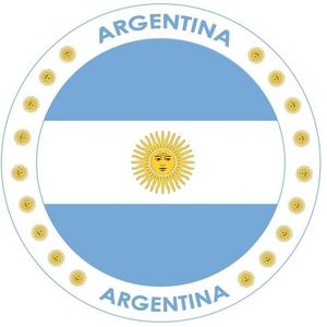 25x Bierviltjes ArgentiniÃ¯Â¿Â½ thema print - Onderzetters Argentijnse vlag - Landen decoratie feestartikelen