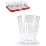 PlasticForte Drinkglazen/Waterglazen - 12 Stuks - Kunststof - Picardie - 250 ml