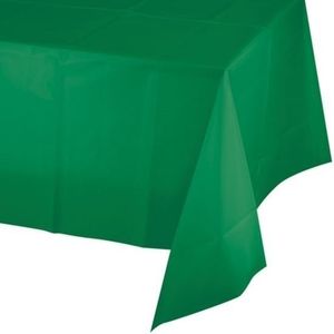 Tafelkleed groen 137 x 274 cm plastic