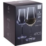 Atmos Fera Wijnglazen - 8x - kristal glas - groot - 520 ml