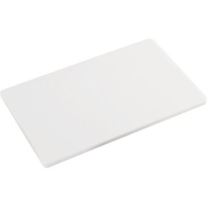 Kunststof snijplank wit 26 x 32 cm gastronorm 1/2 - Keukenbenodigdheden - Universele plastic snijplanken