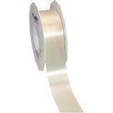 3x XL Hobby/decoratie beige kunststof sierlinten 4 cm/40 mm x 91 meter- Luxe kwaliteit - Cadeaulint kunststof lint/ribbon